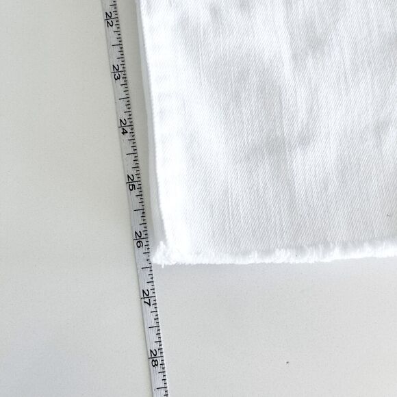 Jordache Womens Classic Raw Hem High Rise Ankle Straight Jeans White Size 6 - Picture 9 of 10